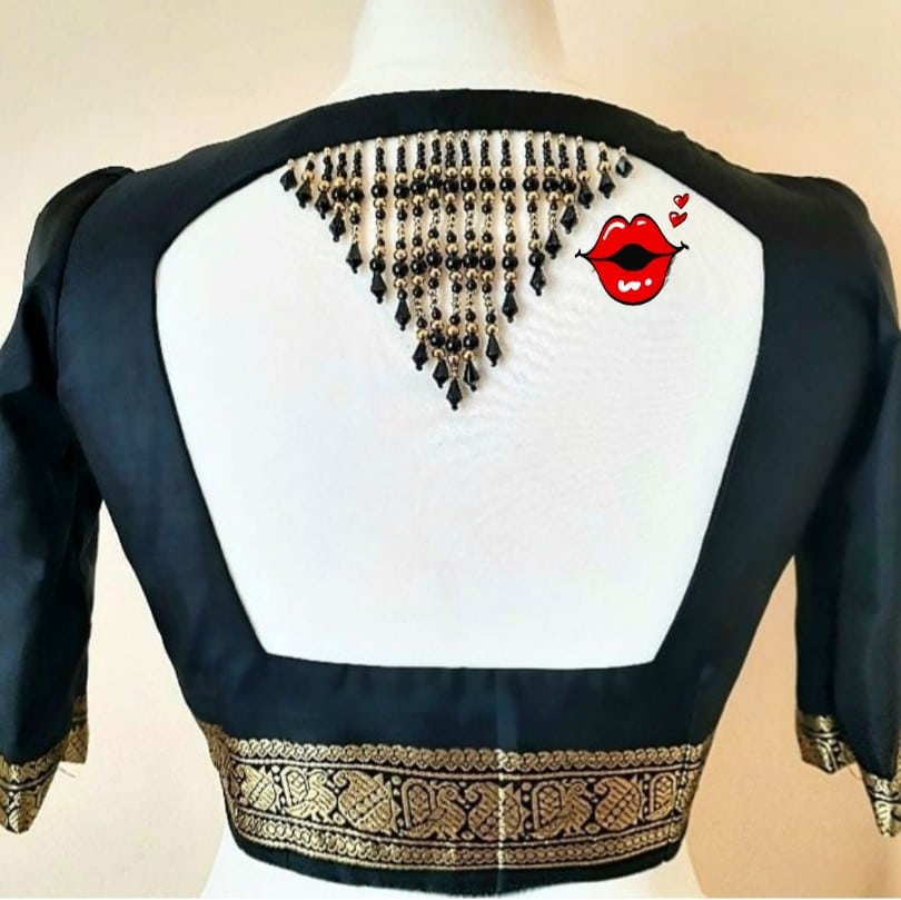 simple blouse ka back design